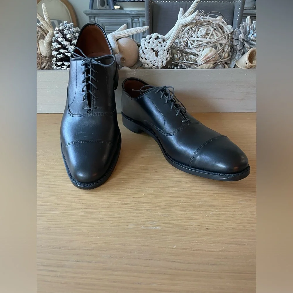 ALLEN EDMONDS Park Avenue Cap-toe Oxford Dress Shoe Size 10D